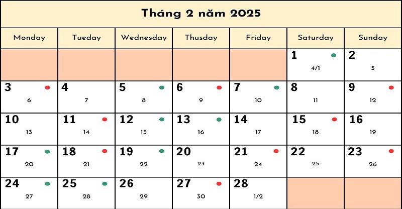 Xem Ngày Tốt Tháng 2 Âm Lịch