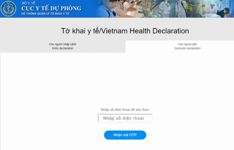 Khai báo y tế trực tuyến