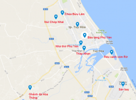 Bản đồ du lịch Tuy Hòa Phú Yên